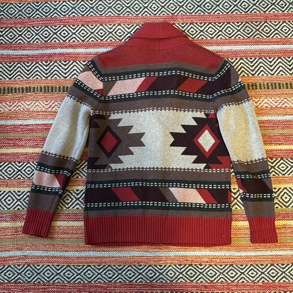 Pendleton Tribal Aztec Cardigan Sweater Petite Small - Picture 2 of 7